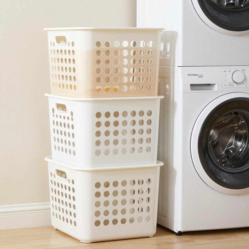 stackable laundry baskets for sorting clothes