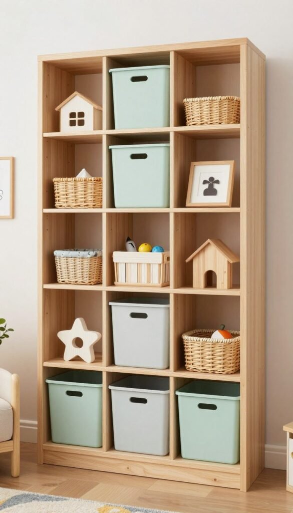 storage organized at child-friendly heights