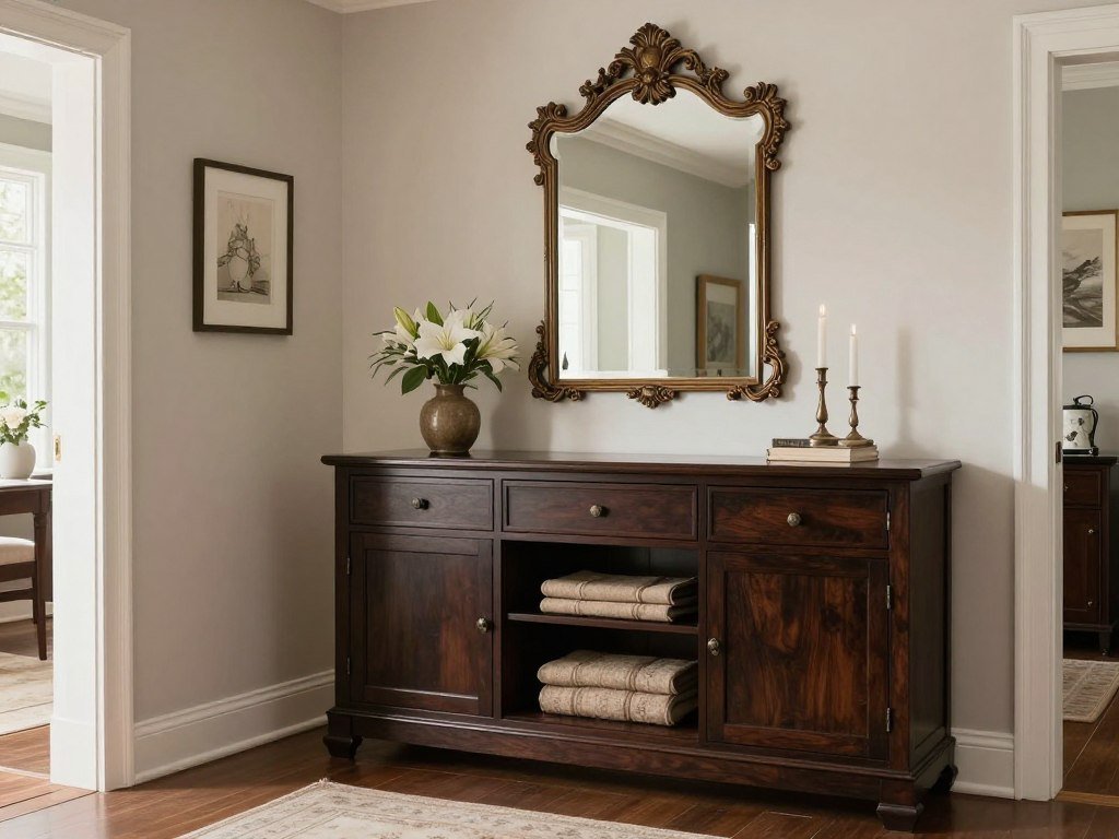 traditional elegant entryway