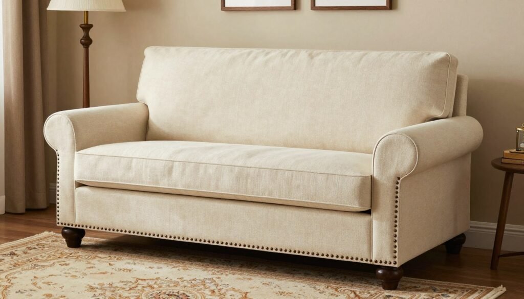 traditional style compact sofa bed