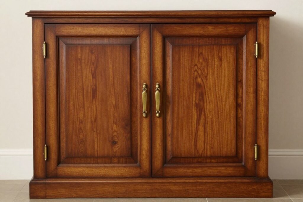 traditional wood accent cabinet
