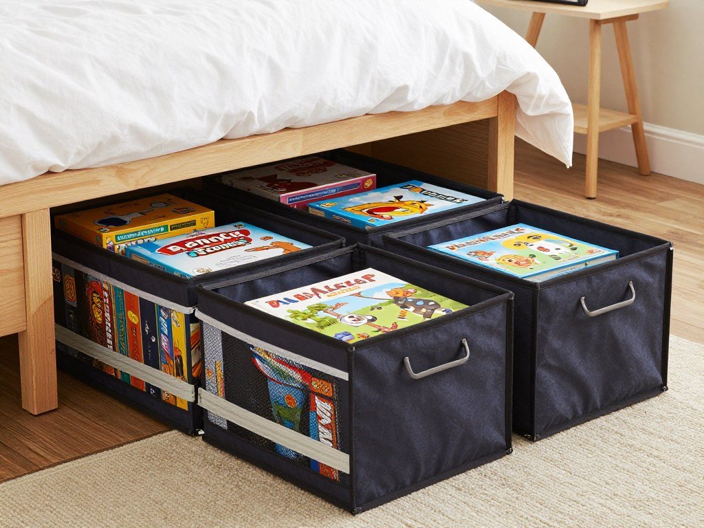 under bed storage bins with board games