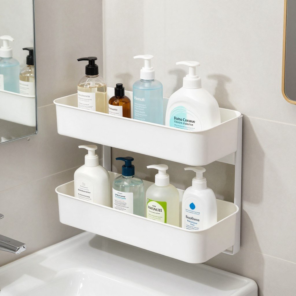under sink expandable shelf organizer for bathroom storage