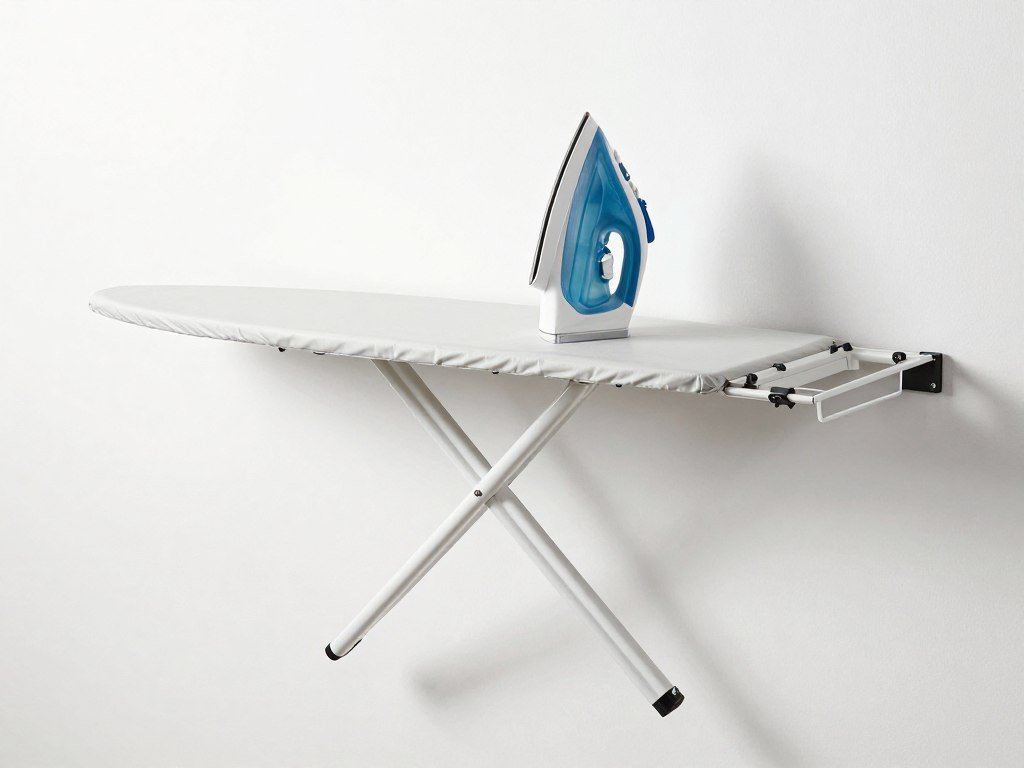 wall mounted fold down ironing board
