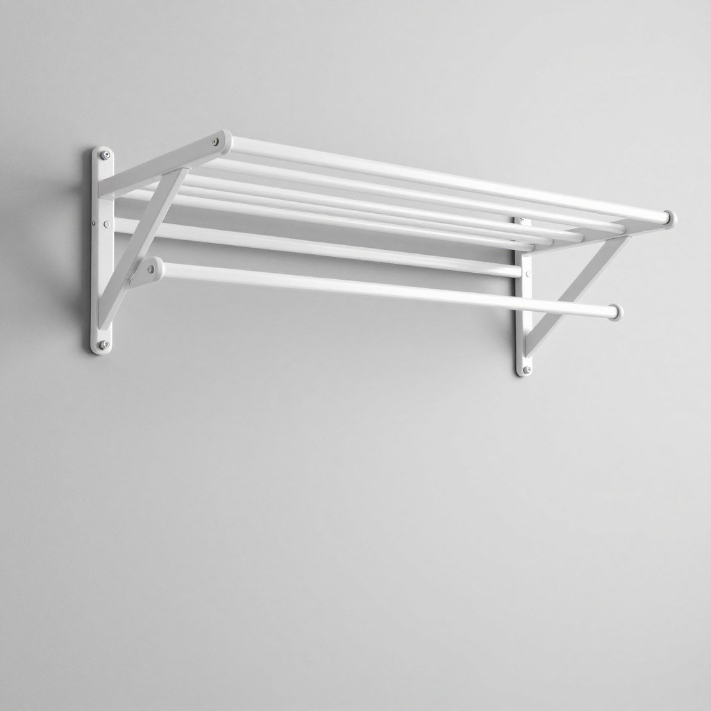 wall mounted retractable laundry drying rack