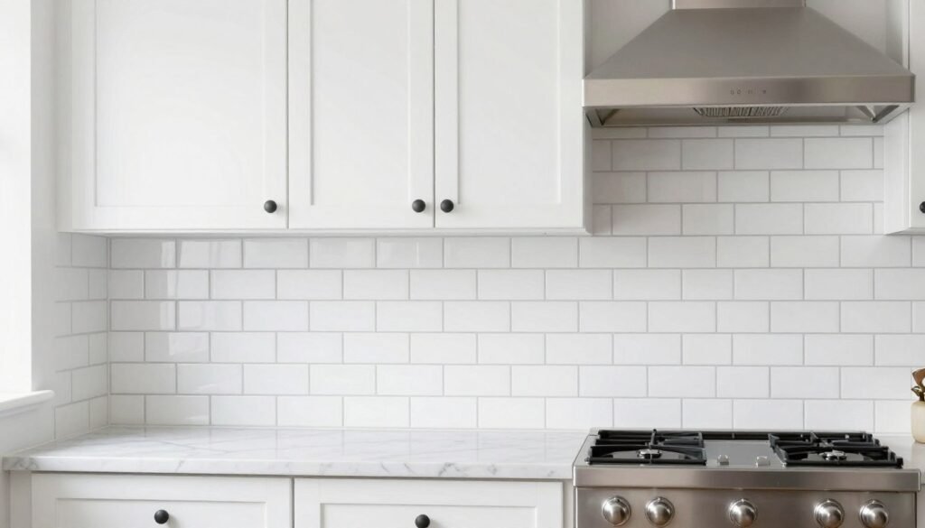 white subway tile backsplash in small kitchen white subway tile backsplash in small kitchen