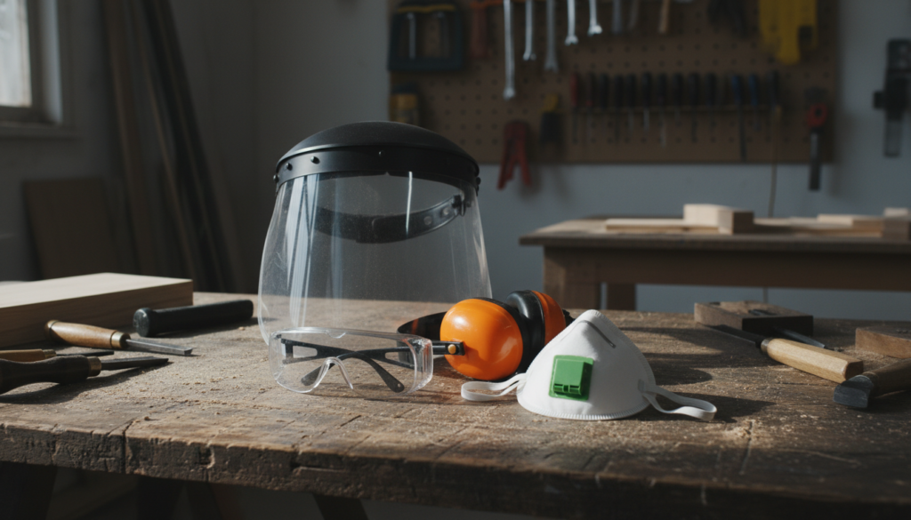 Personal protective equipment for woodworking