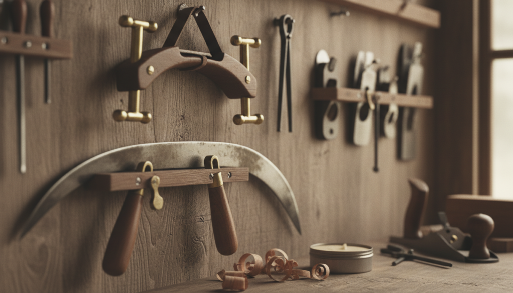 Specialty woodworking tools display Specialty woodworking tools display
