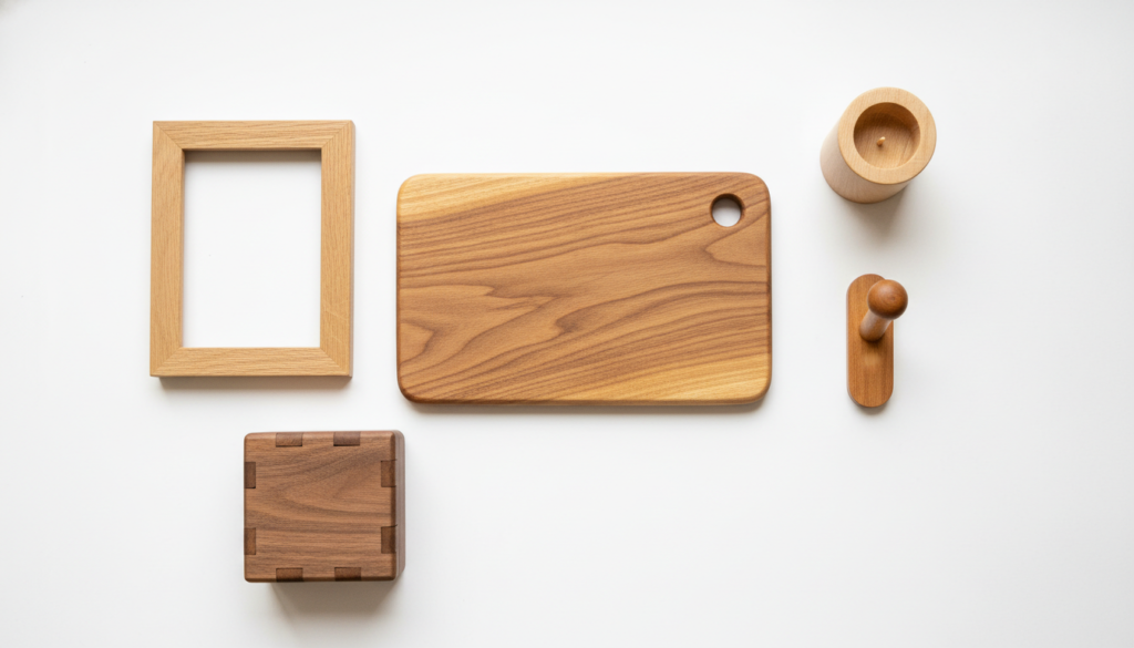 collection of beginner-friendly small wood projects
