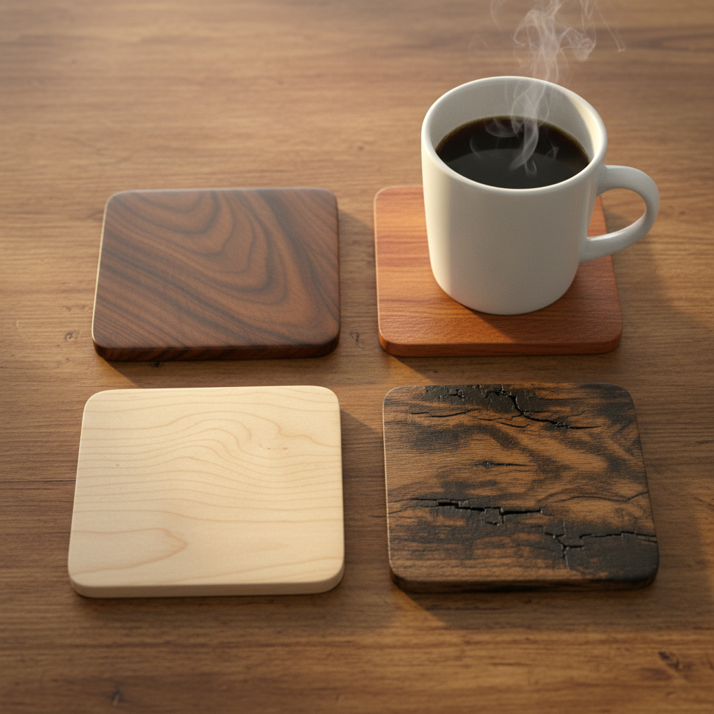 handmade wooden coasters with different stain colors handmade wooden coasters with different stain colors