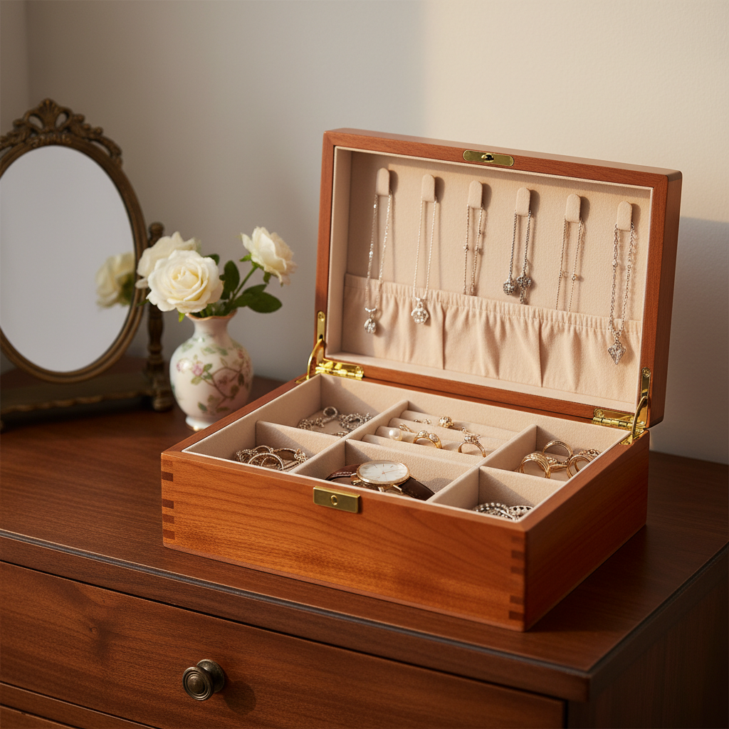 handmade wooden jewelry box with compartments handmade wooden jewelry box with compartments