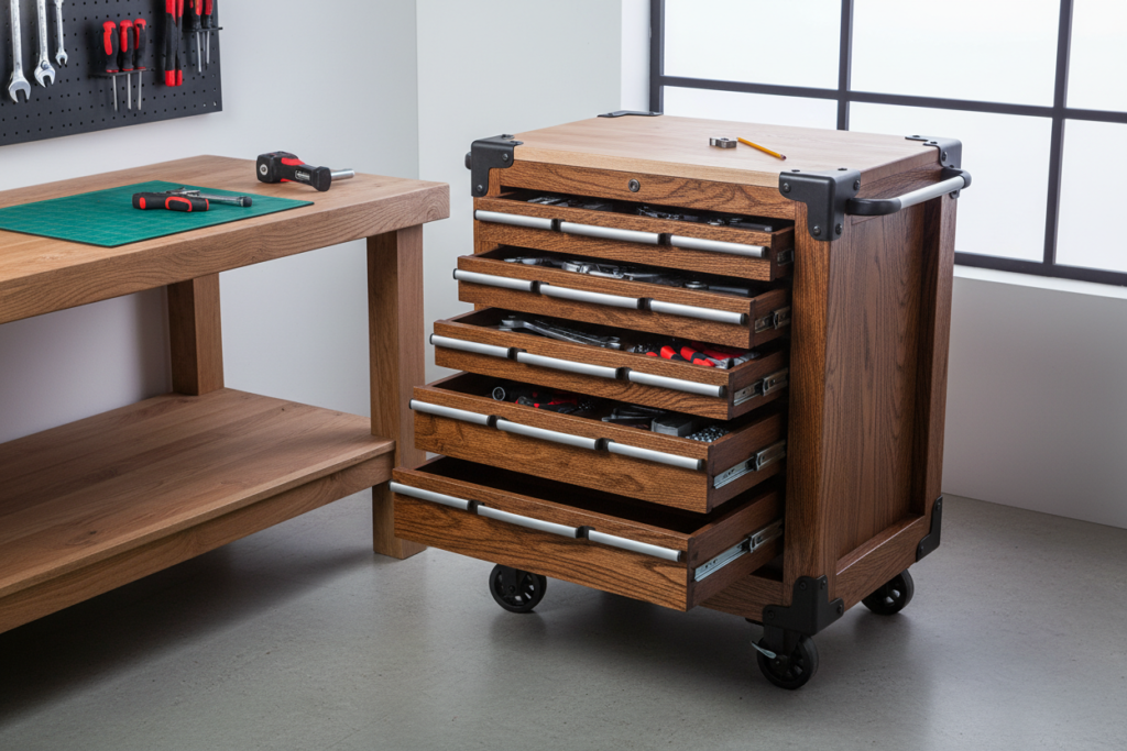 rolling wooden tool cabinet with drawers rolling wooden tool cabinet with drawers