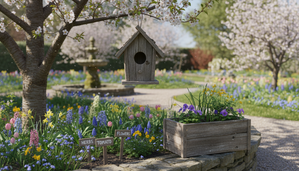 small wooden outdoor projects in garden