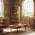 unique wood projects showcase with creative furniture pieces