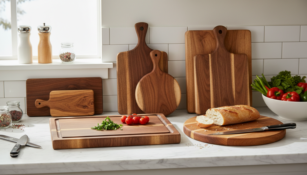 wooden cutting board set with different sizes and woods wooden cutting board set with different sizes and woods