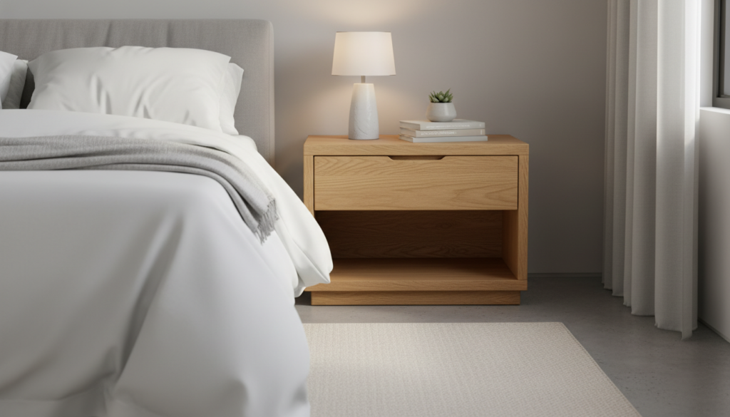wooden nightstand with drawer and shelf wooden nightstand with drawer and shelf